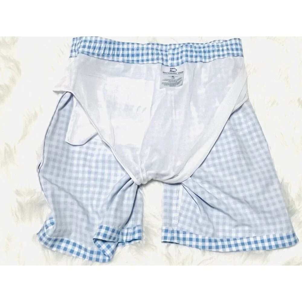Southern Tide Ocean Channel Baldwin Gingham Swim Trunk Boys XL 16  NEW W/O Tags